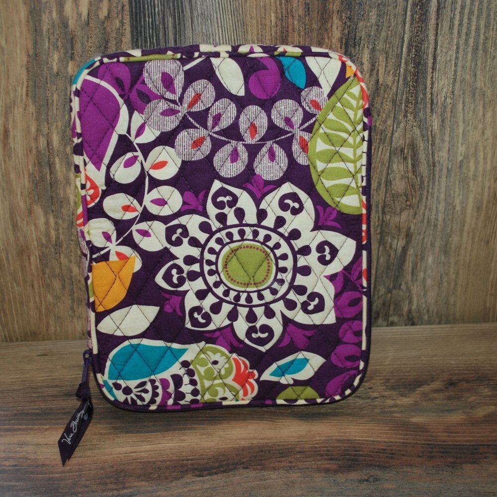 Vera Bradley Plum Crazy iPad Zip Around Tablet Sleeve